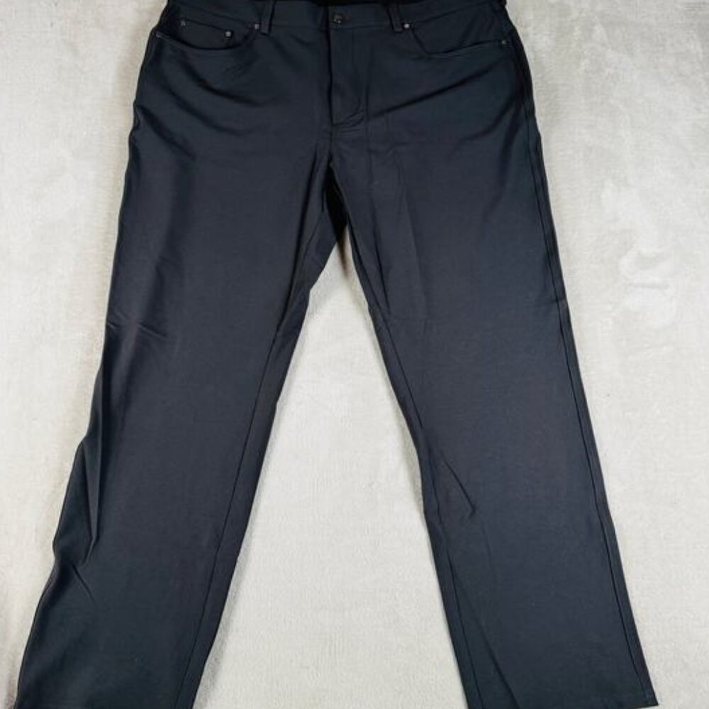 Greg Norman Pants Men's 40x30 Black ML75 Ultimate 5 Pocket Pants Stretch Golf
